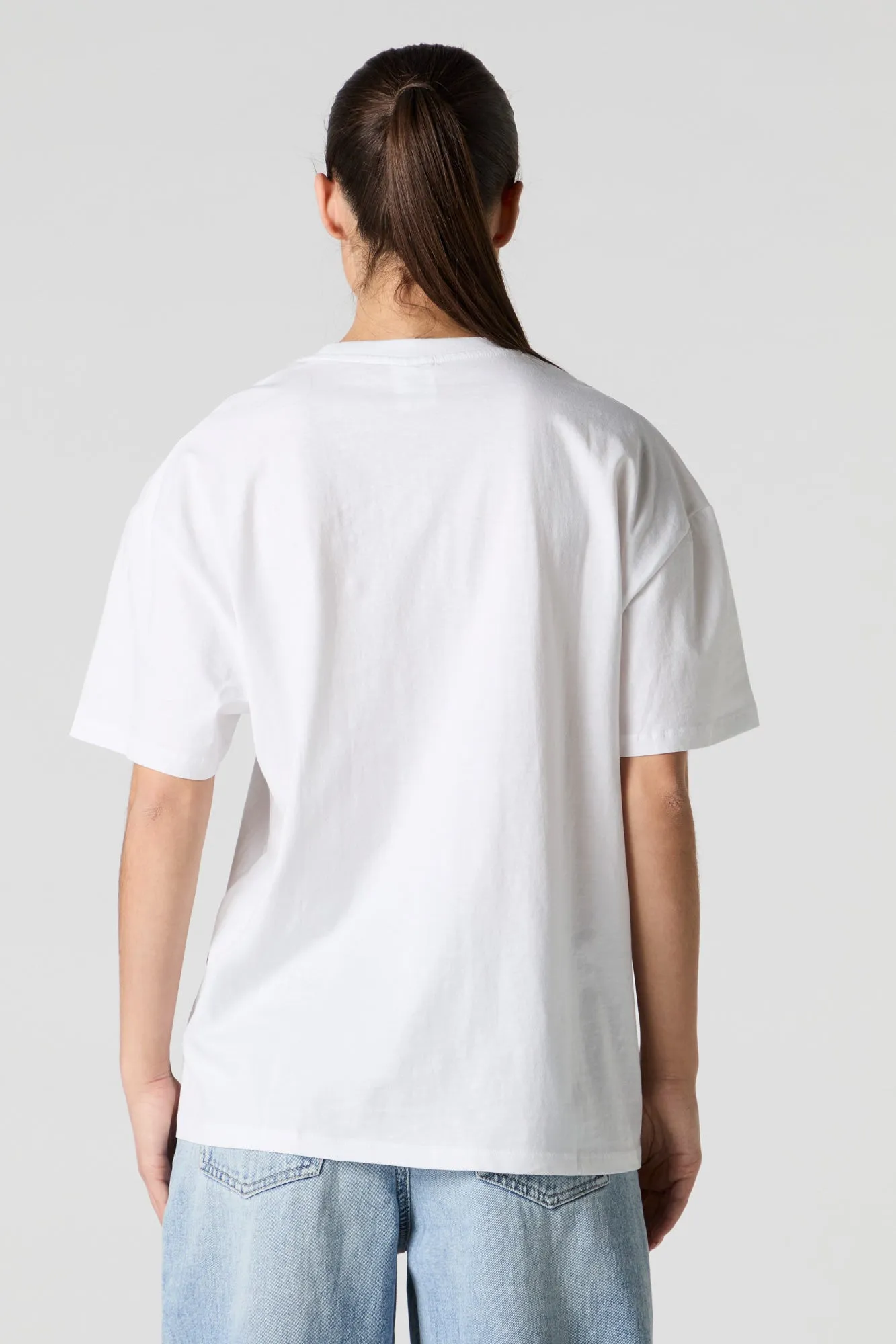 Valentines Hello Kitty Graphic Boyfriend T-Shirt sold by Urban Planet product image thumbnail 5