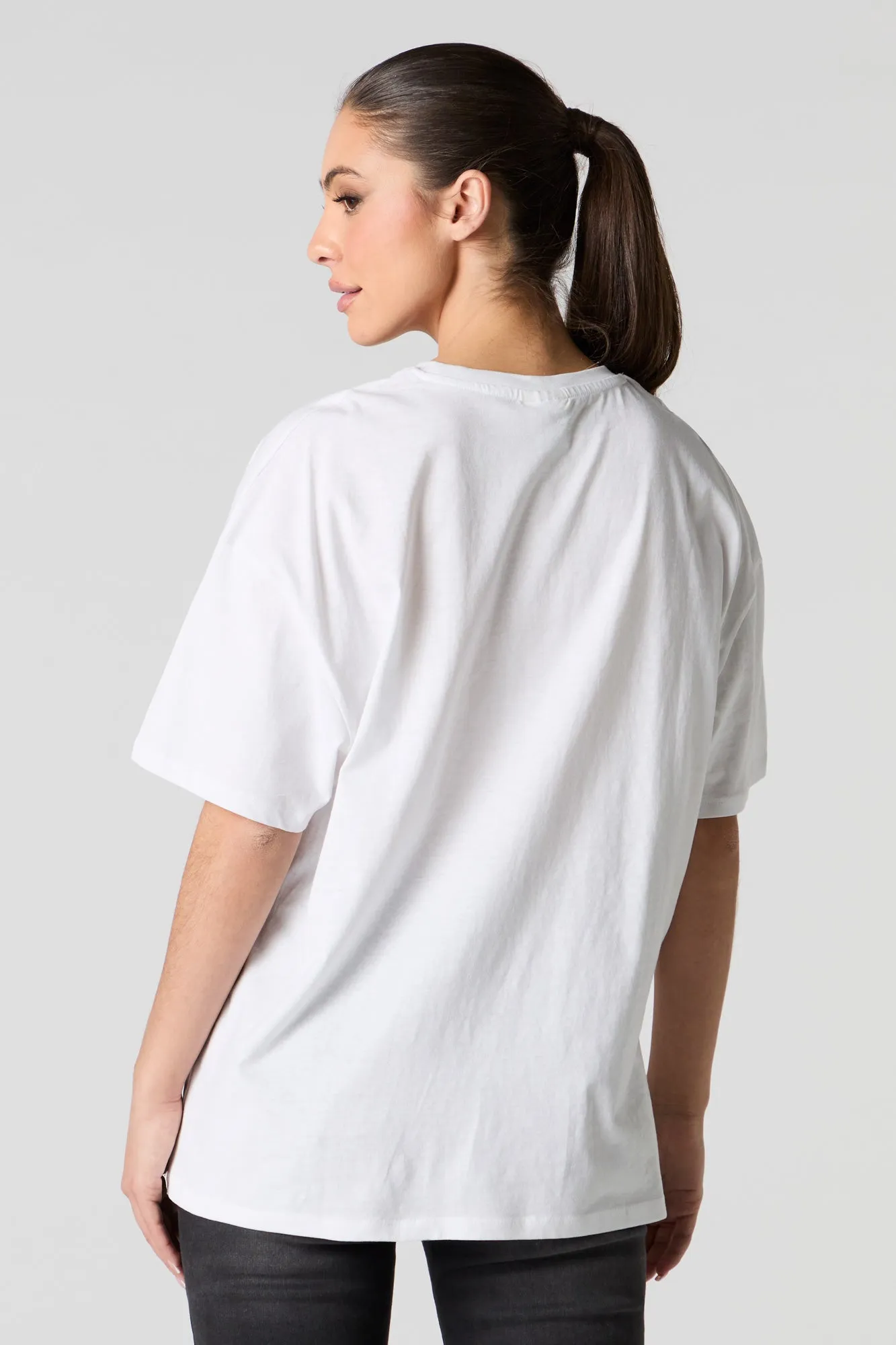 T-shirt coupe garçonne à imprimé de dessin animé Valentin sold by Urban Planet product image thumbnail 2