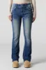 Double Buttoned Mid-Rise Bootcut Jean sold by Urban Planet