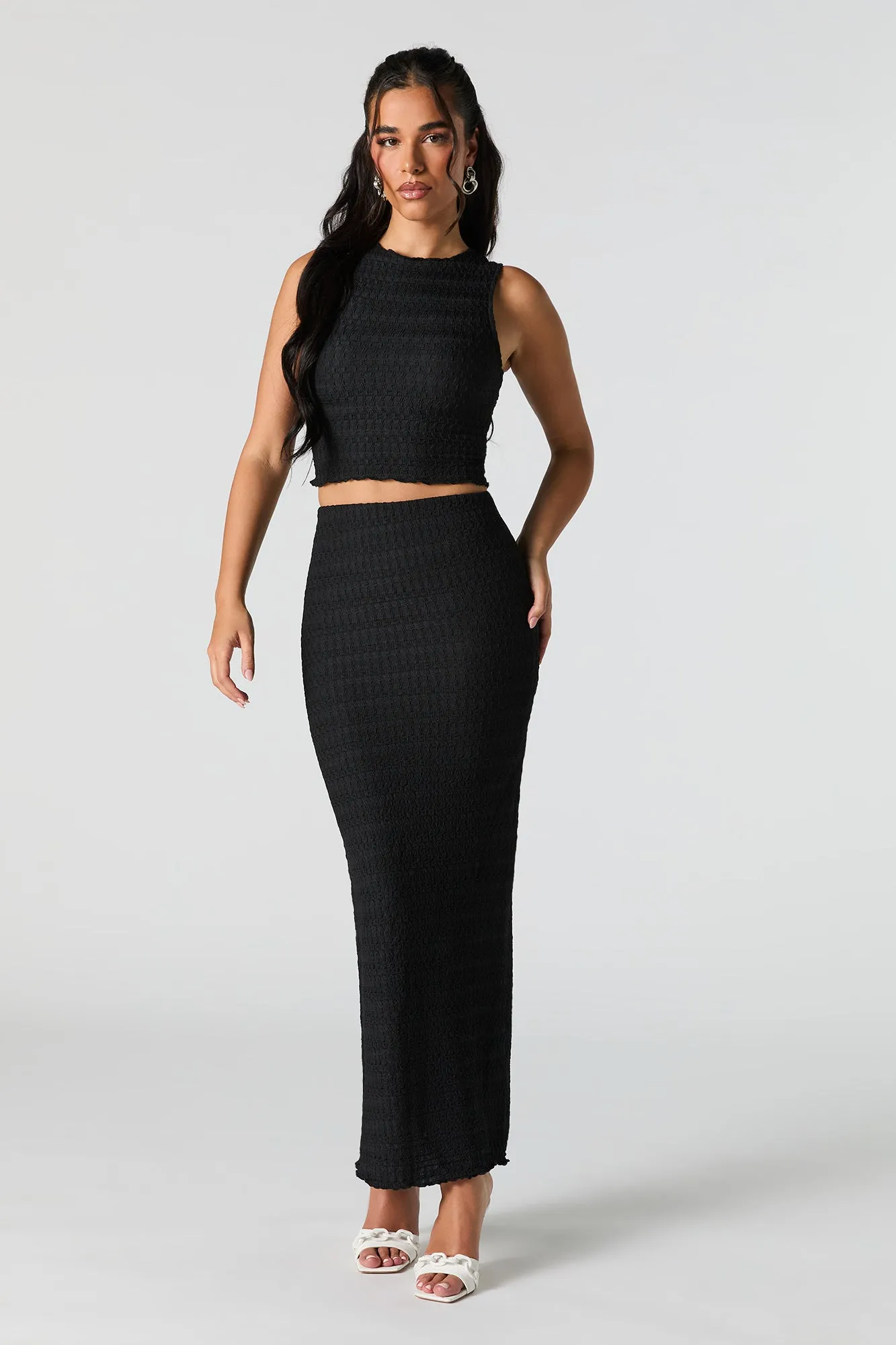 Textured Maxi Skirt sold by Urban Planet product image thumbnail 4