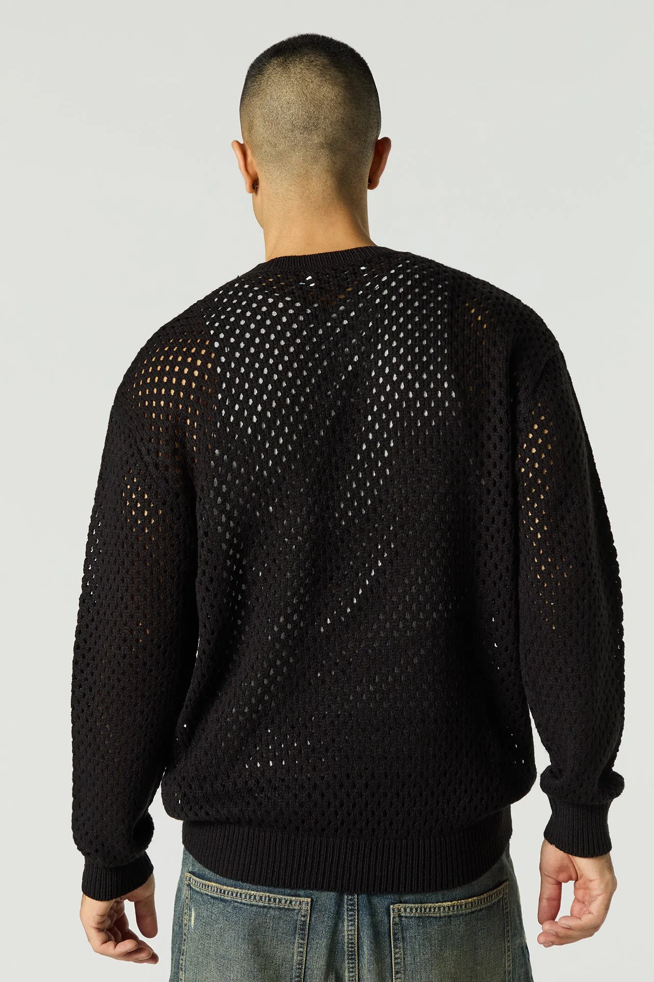 Chandail ras du cou en tricot ouvert sold by Urban Planet product image thumbnail 5