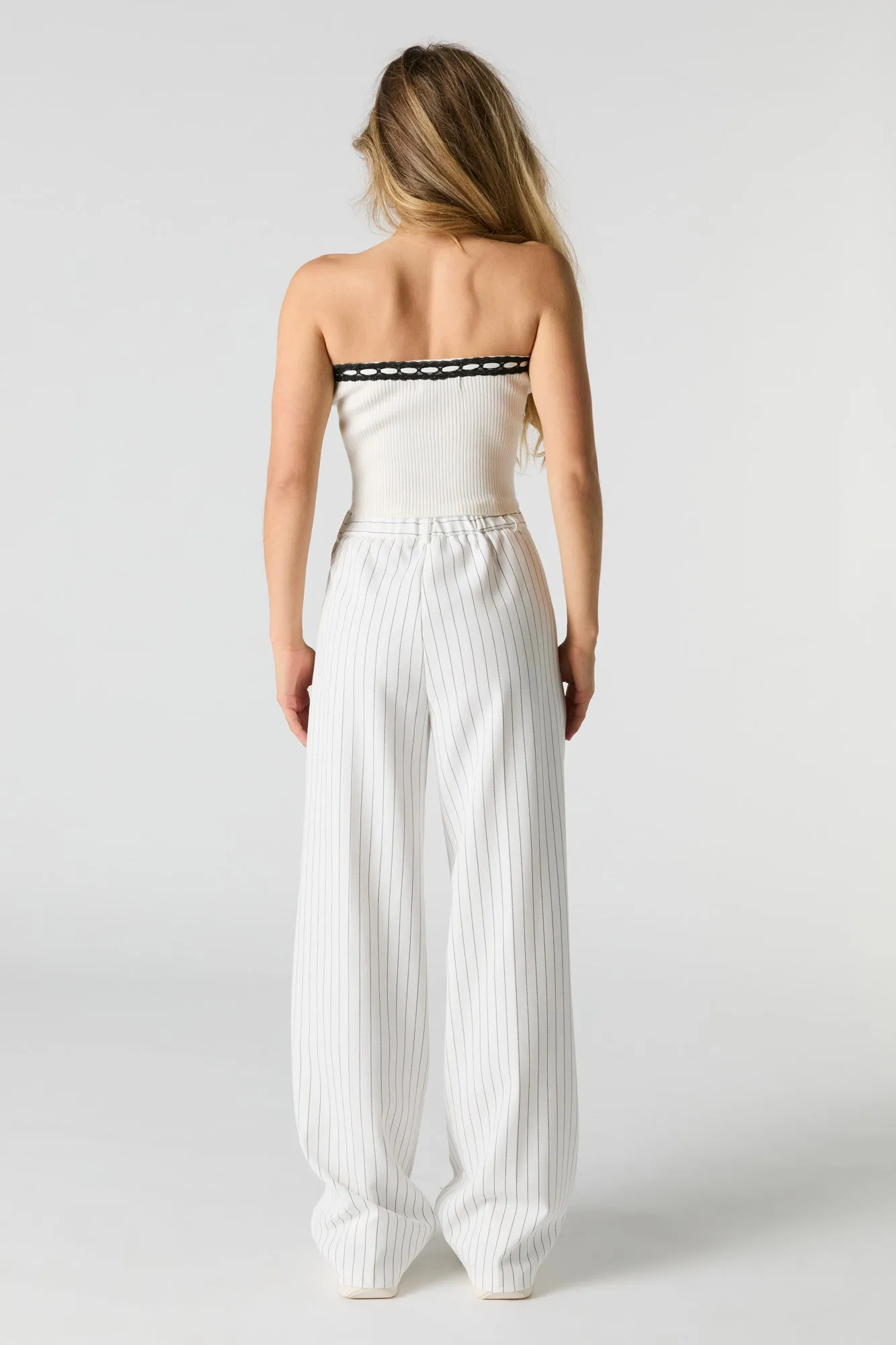 Elastic Waist Wide Leg Dress Pant sold by Urban Planet product image thumbnail 3