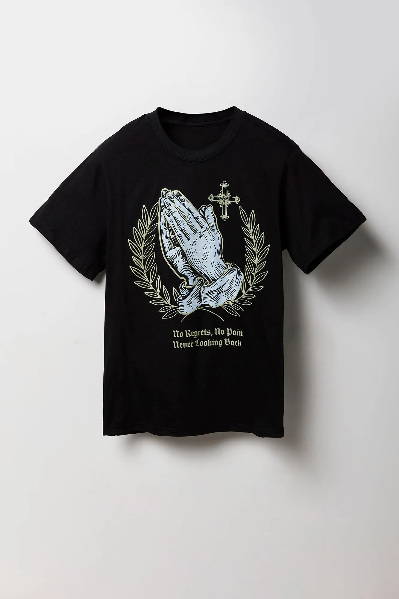 T-shirt à imprimé Prayer Hands sold by Urban Planet