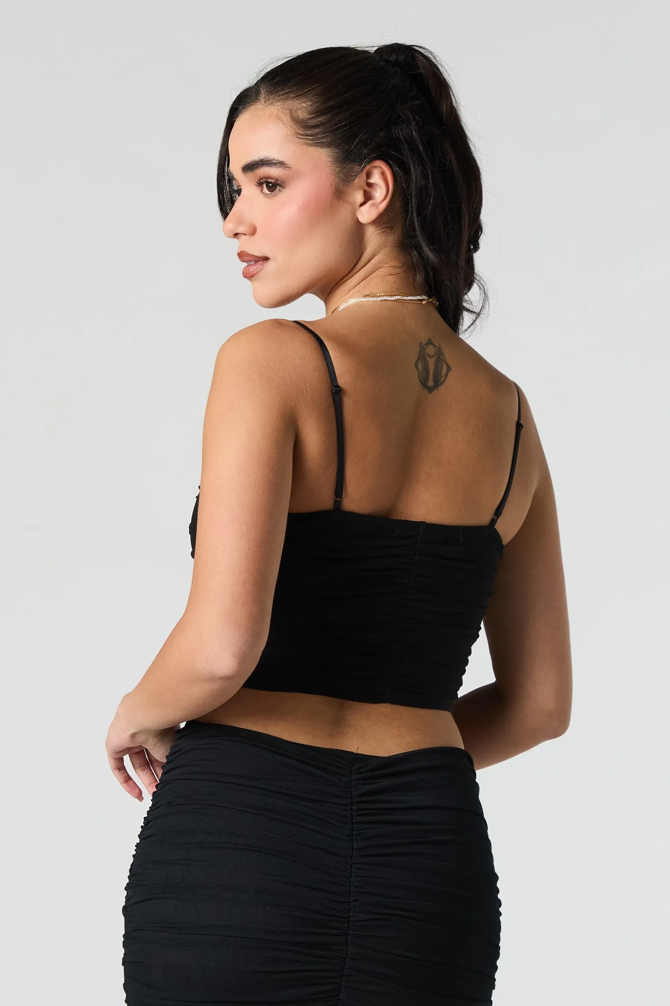 Ruched Bow Crop Top sold by Urban Planet product image thumbnail 2