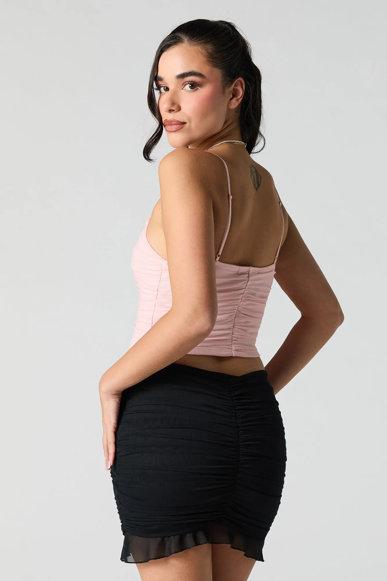 Ruched Bow Crop Top sold by Urban Planet product image thumbnail 5