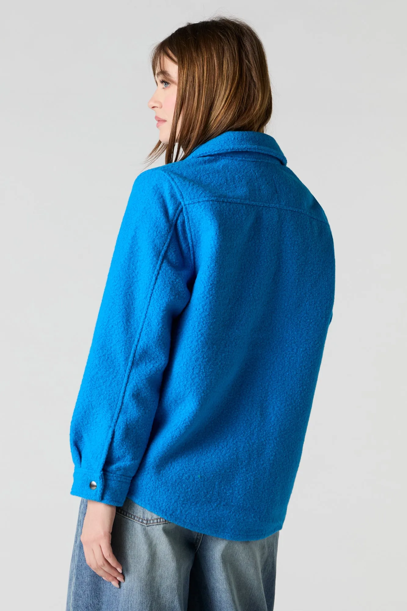 Faux Wool Shacket sold by Urban Planet product image thumbnail 2