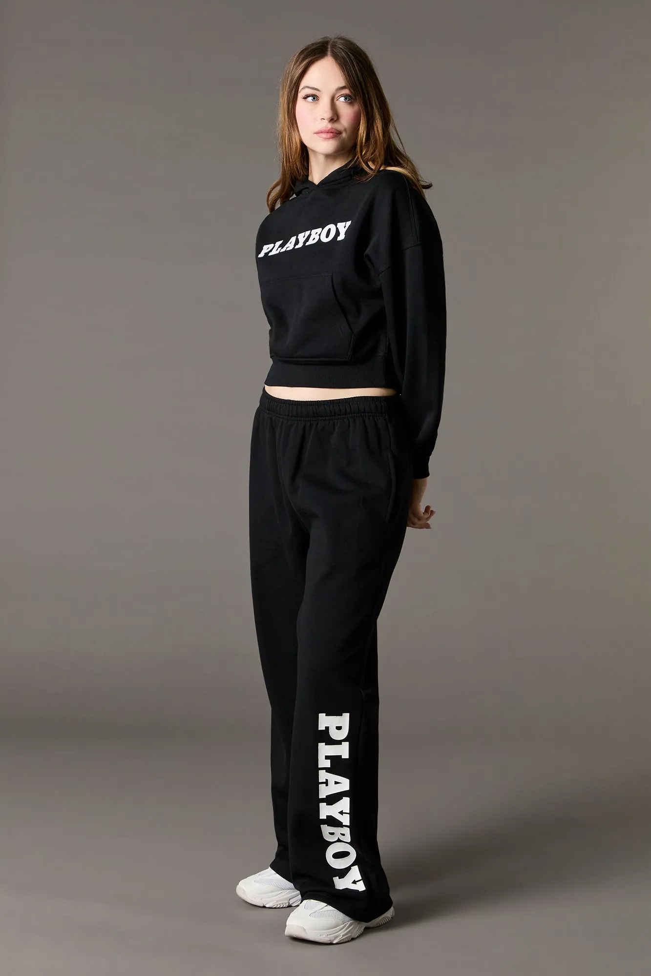 Playboy Graphic Wide Leg Sweatpant sold by Urban Planet product image thumbnail 4