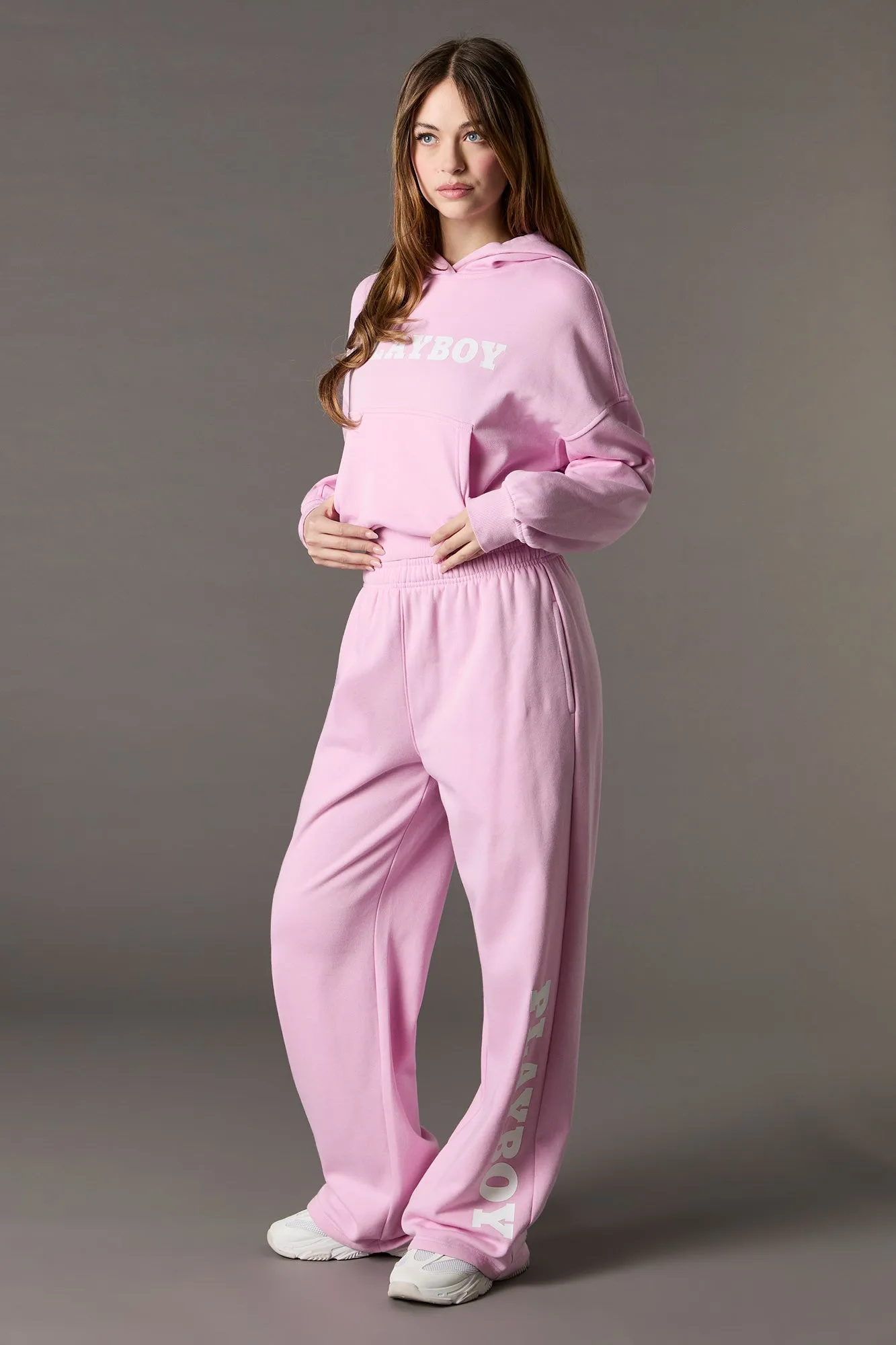 Pantalon en molleton à jambe large et imprimé Playboy sold by Urban Planet