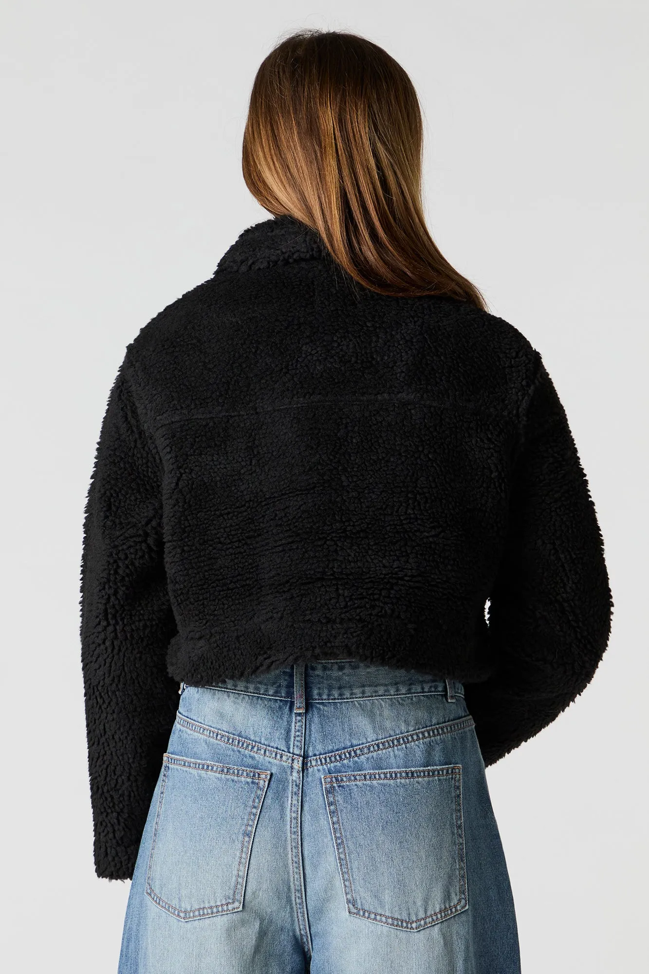 Collared Sherpa Jacket sold by Urban Planet product image thumbnail 5