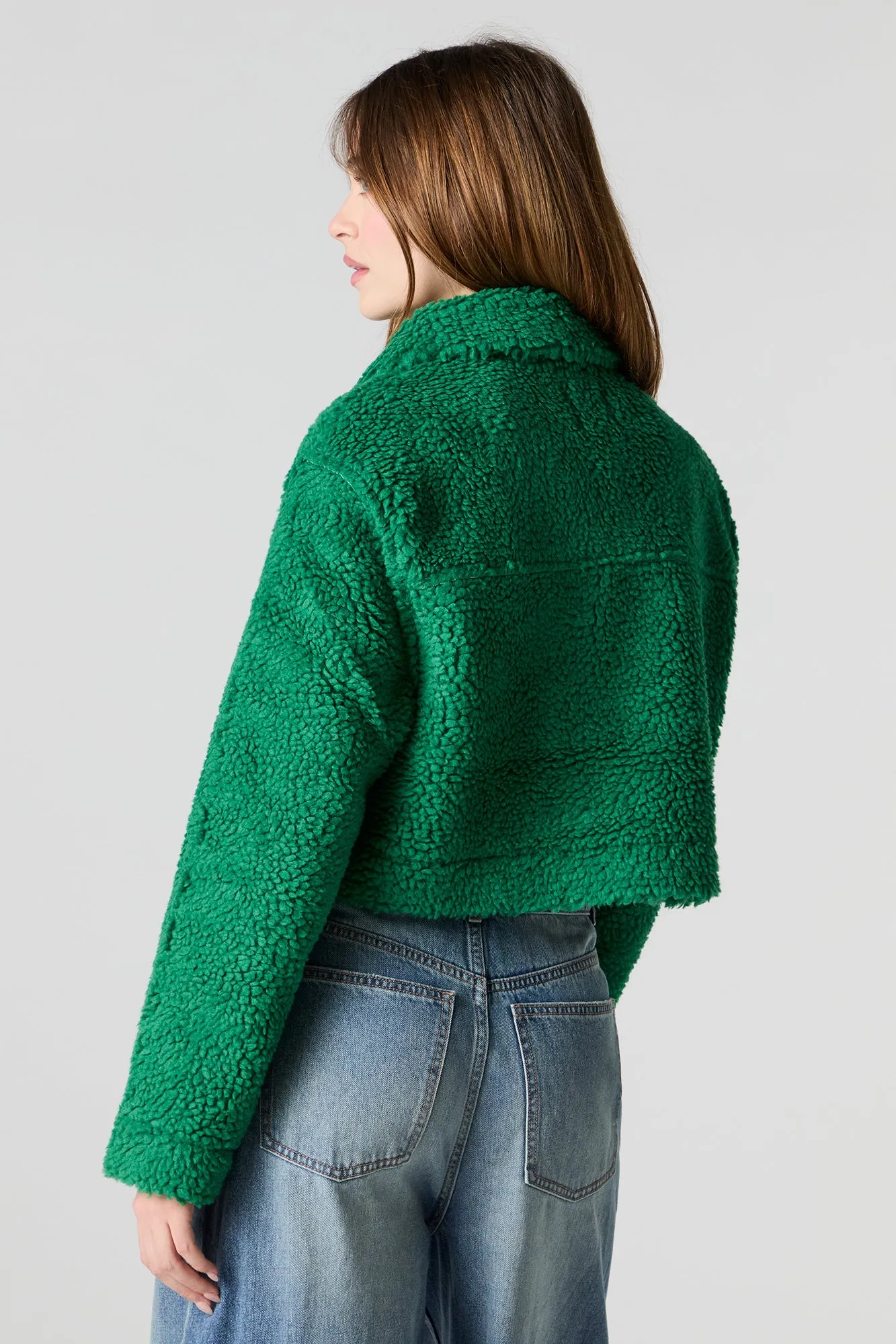 Collared Sherpa Jacket sold by Urban Planet product image thumbnail 2