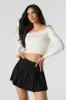 Solid Pleated Mini Skort sold by Urban Planet