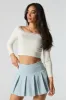 Solid Pleated Mini Skort sold by Urban Planet