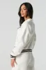 10 Embroidered Fleece Zip-Up Mock Neck Sweatshirt sold by Urban Planet