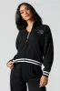 10 Embroidered Fleece Zip-Up Mock Neck Sweatshirt sold by Urban Planet