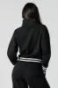 10 Embroidered Fleece Zip-Up Mock Neck Sweatshirt sold by Urban Planet