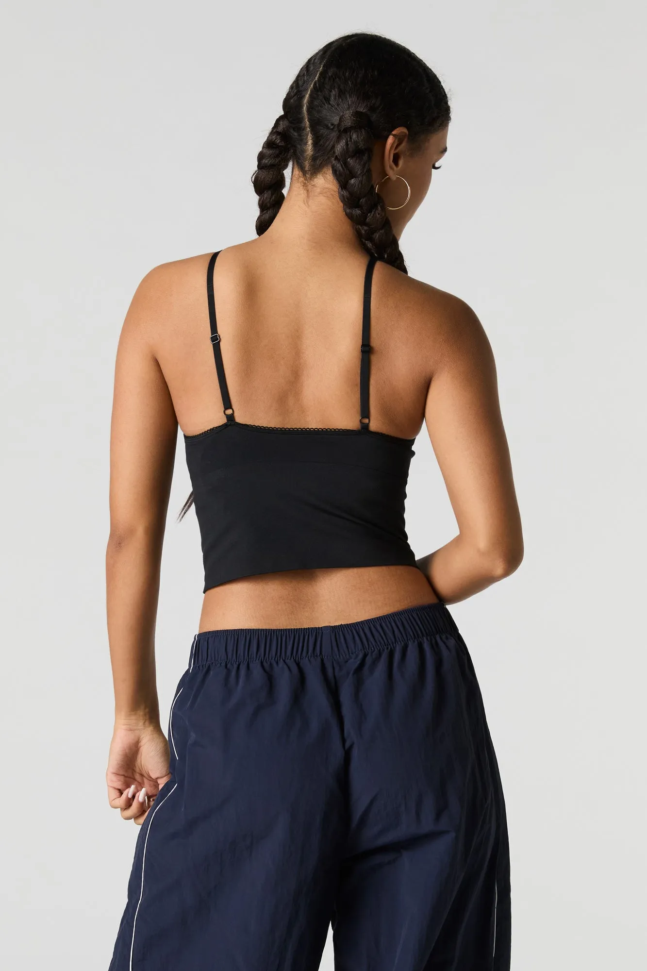 Seamless Scoop Neck Cami with Built-In Bra Cups sold by Urban Planet product image thumbnail 5