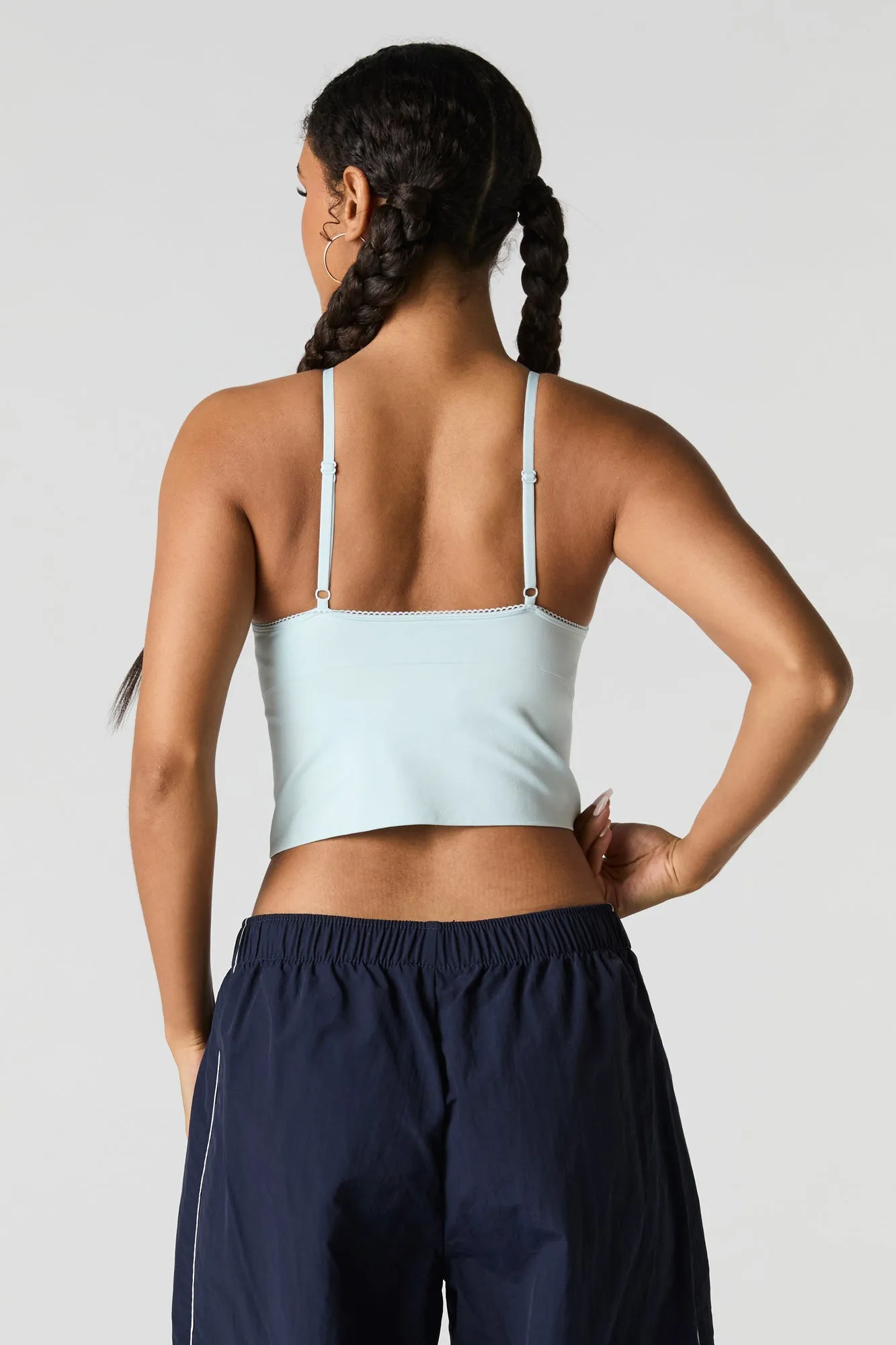 Camisole sans couture à soutien-gorge intégré avec col rond sold by Urban Planet product image thumbnail 2