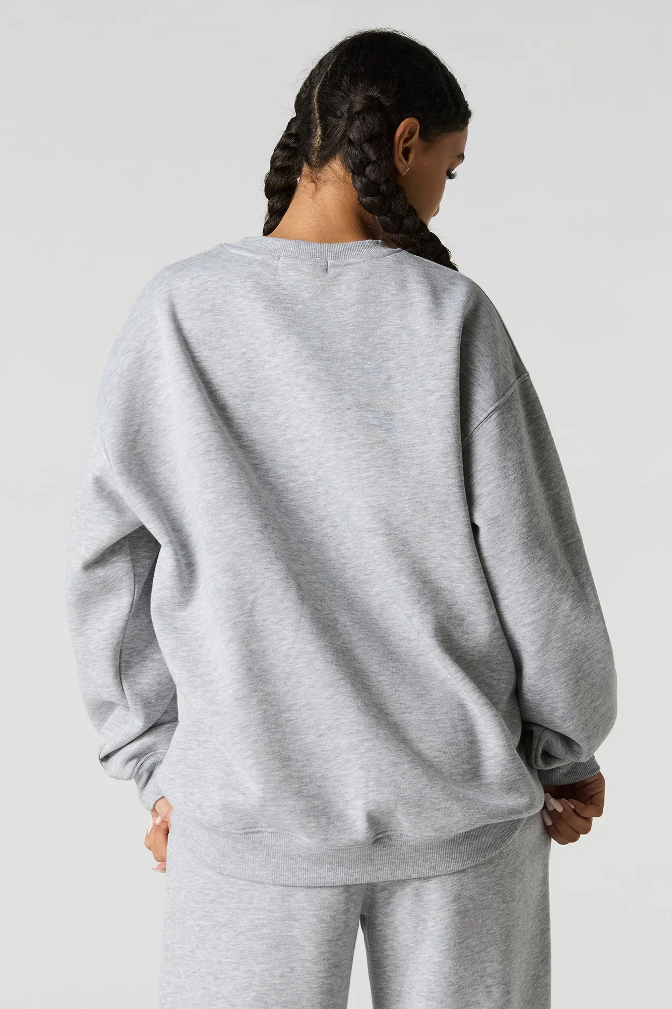 Graphic Fleece Oversized Sweatshirt sold by Urban Planet product image thumbnail 2
