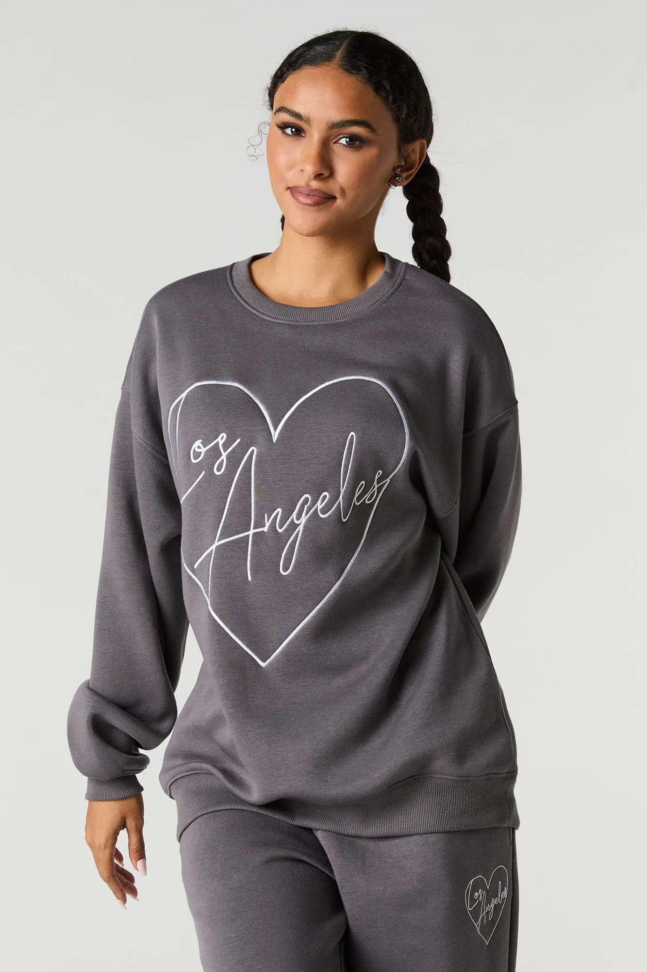 Graphic Fleece Oversized Sweatshirt sold by Urban Planet product image thumbnail 4