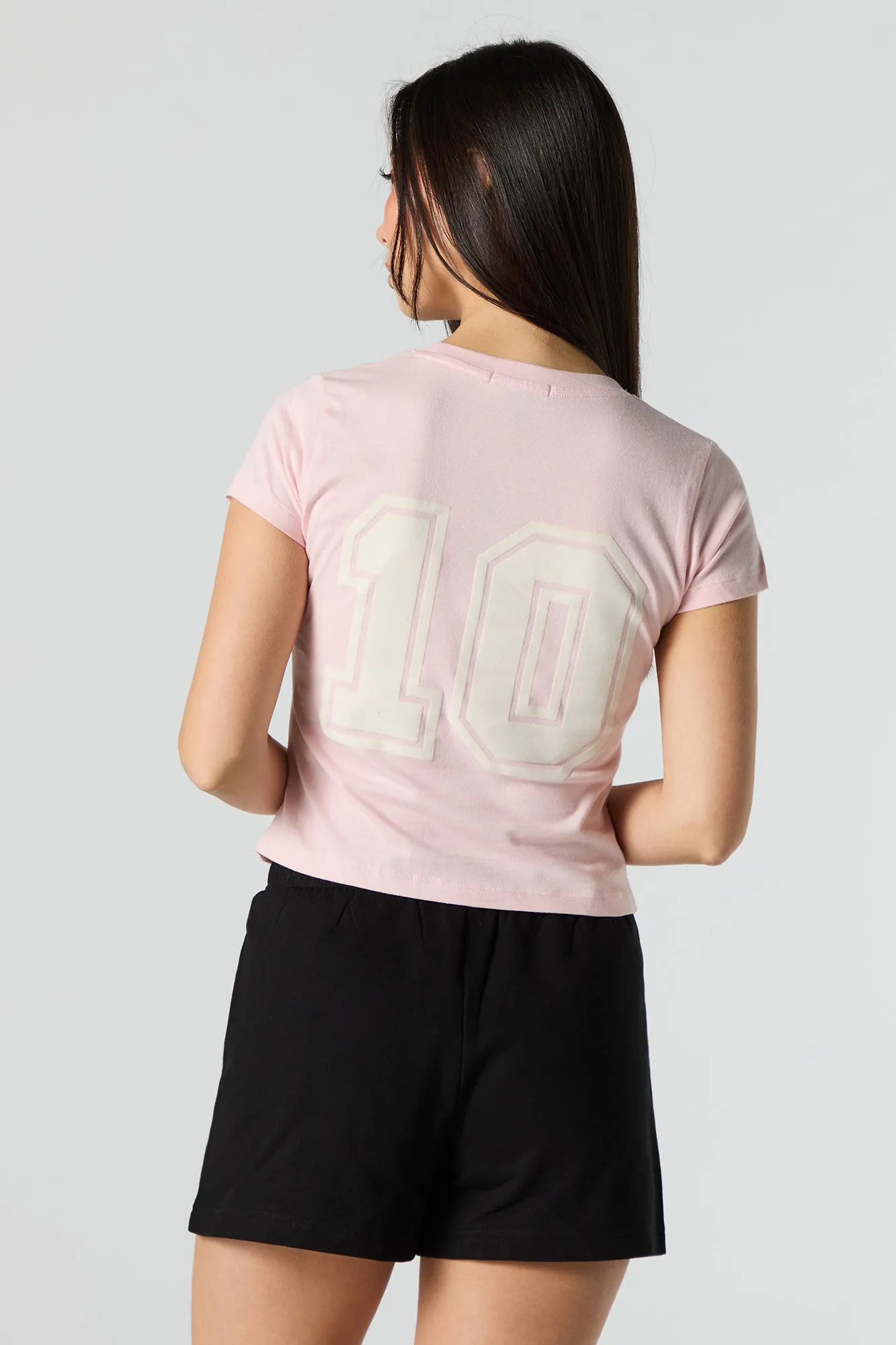 T-shirt ultracourt à imprimé Sporty Princess sold by Urban Planet product image thumbnail 2