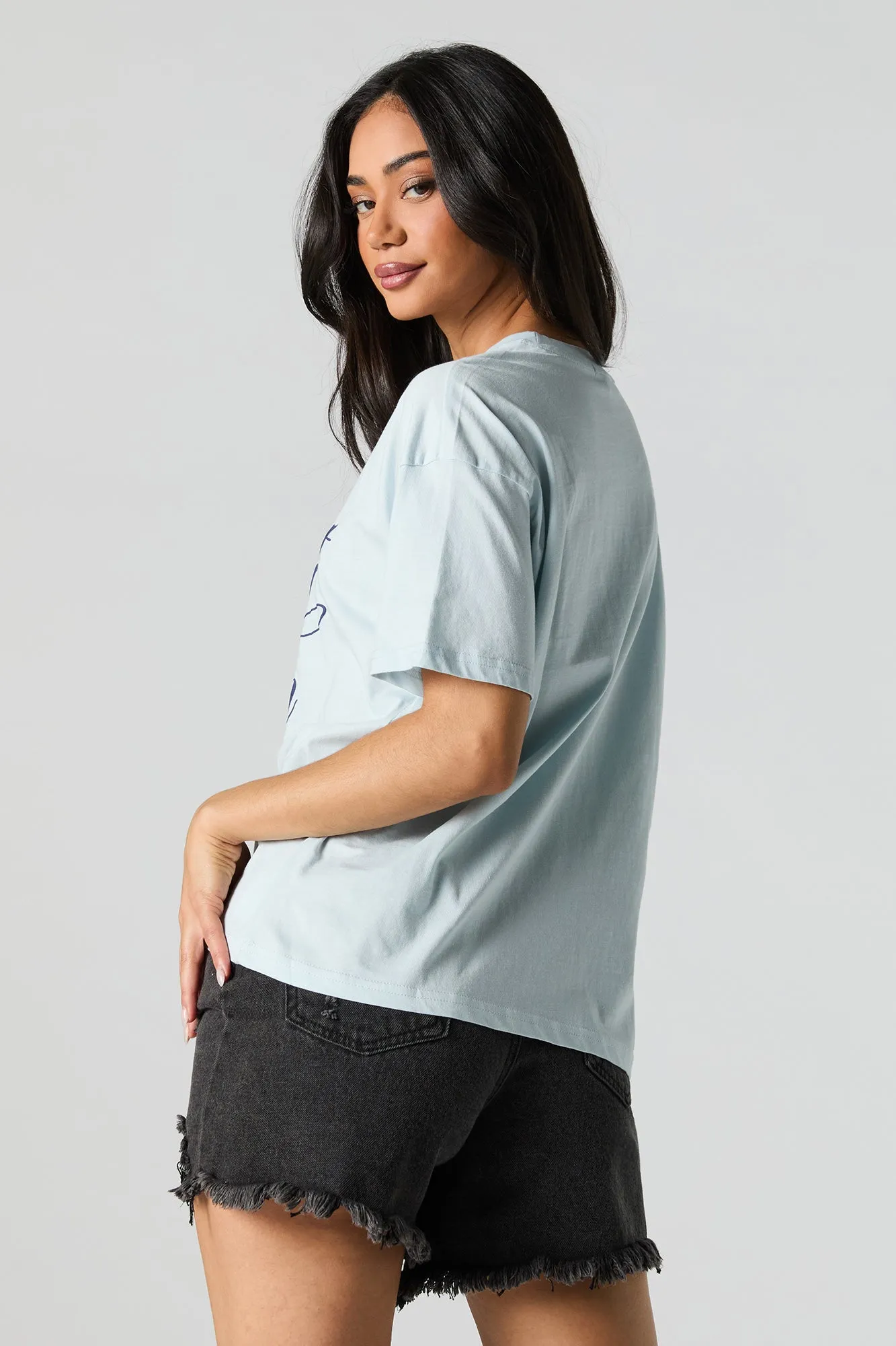 Luckiest Girl in the World Graphic T-Shirt sold by Urban Planet product image thumbnail 2