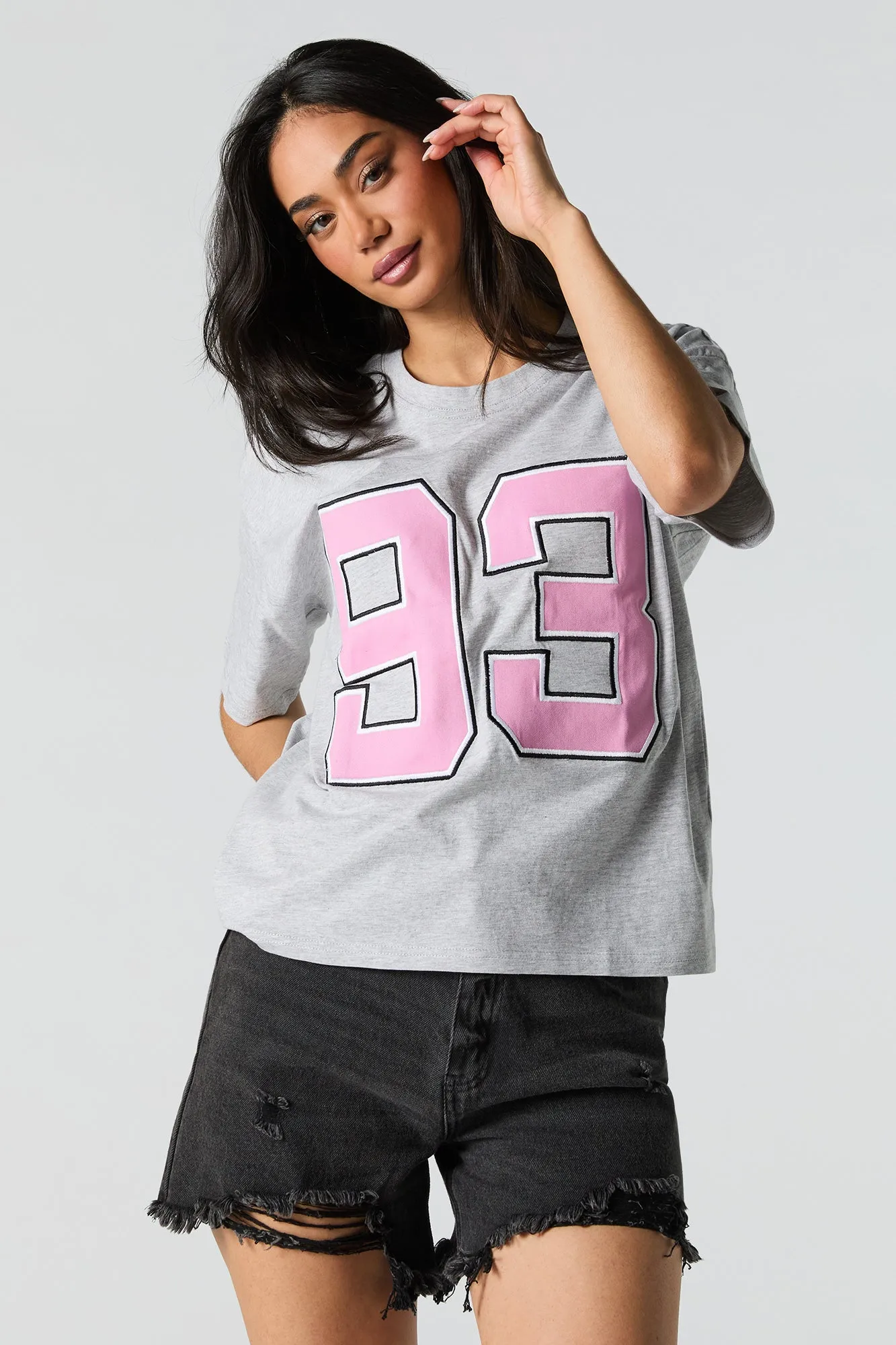 93 Twill Embroidered Graphic T-Shirt sold by Urban Planet