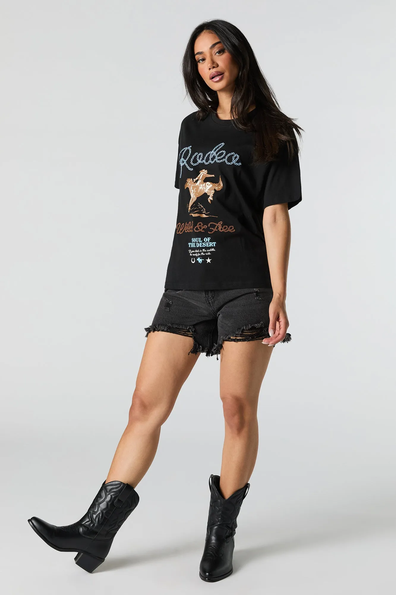 T-shirt à imprimé Rodeo sold by Urban Planet product image thumbnail 3