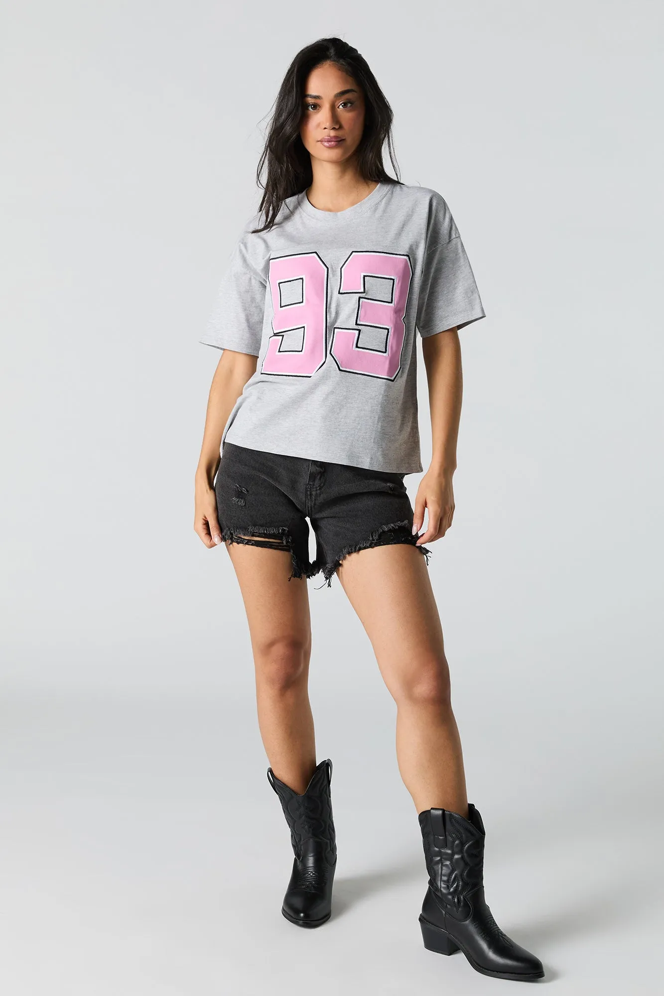 T-shirt avec motif brodé 93 en sergé sold by Urban Planet product image thumbnail 3