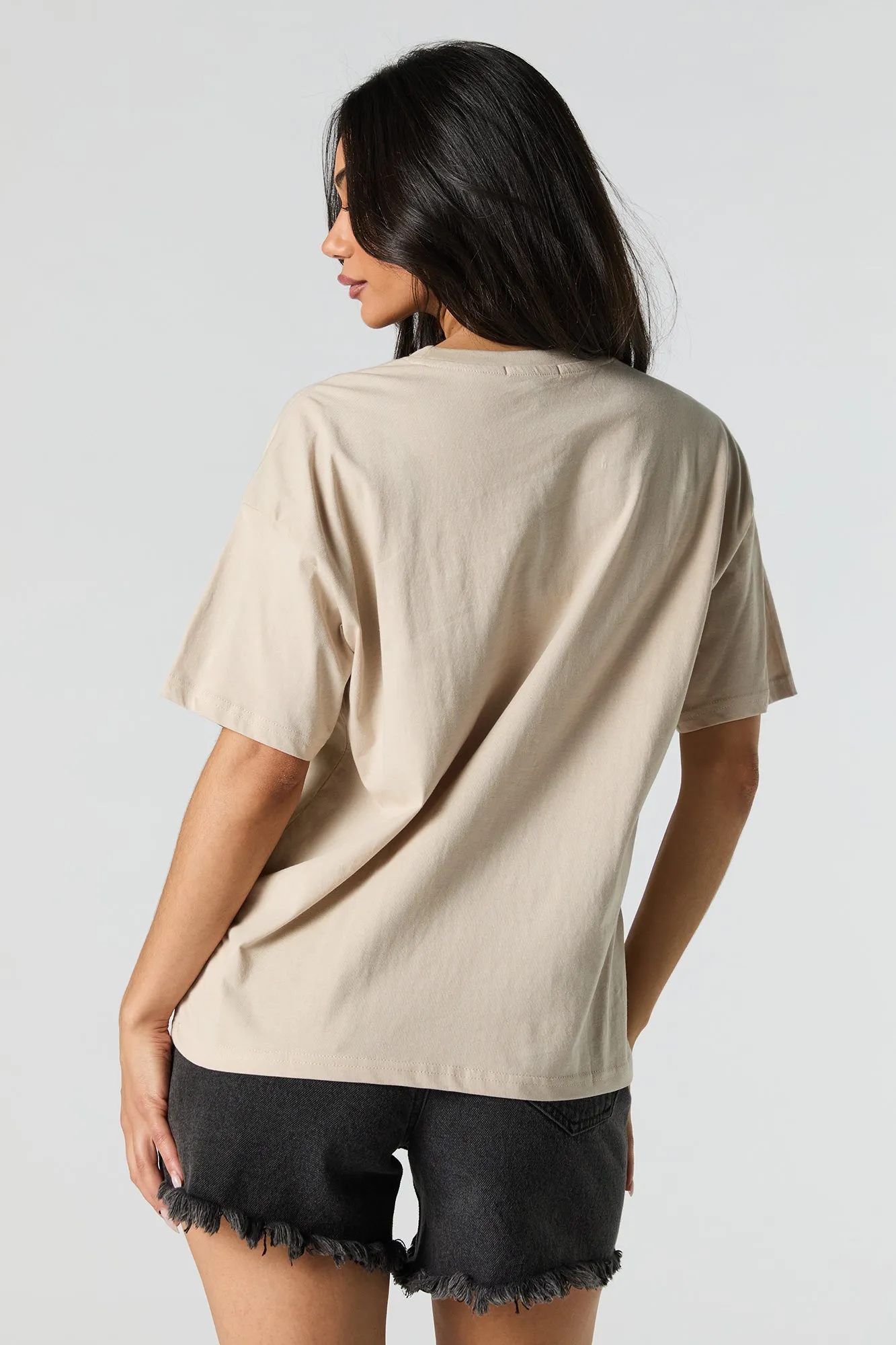 T-shirt à imprimé Cowboy Dreams avec pierres du Rhin sold by Urban Planet product image thumbnail 2