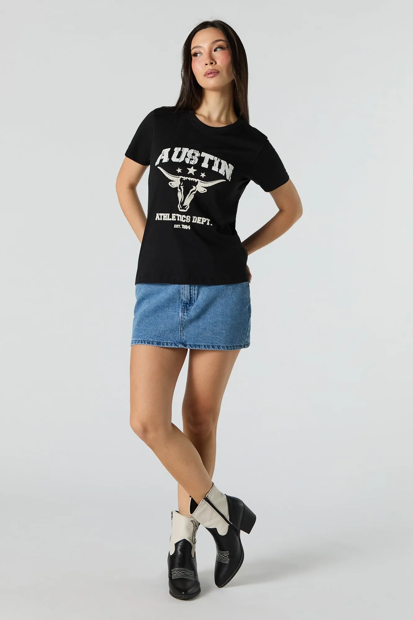 Austin Athletics Dept Graphic T-Shirt sold by Urban Planet product image thumbnail 3