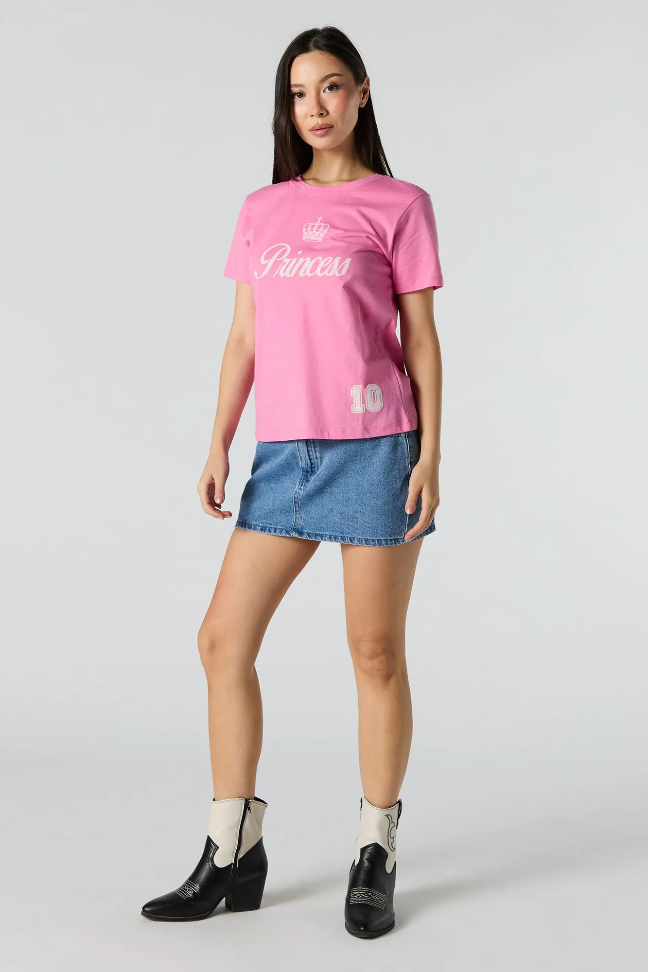 T-shirt à imprimé Sporty Princess sold by Urban Planet product image thumbnail 3