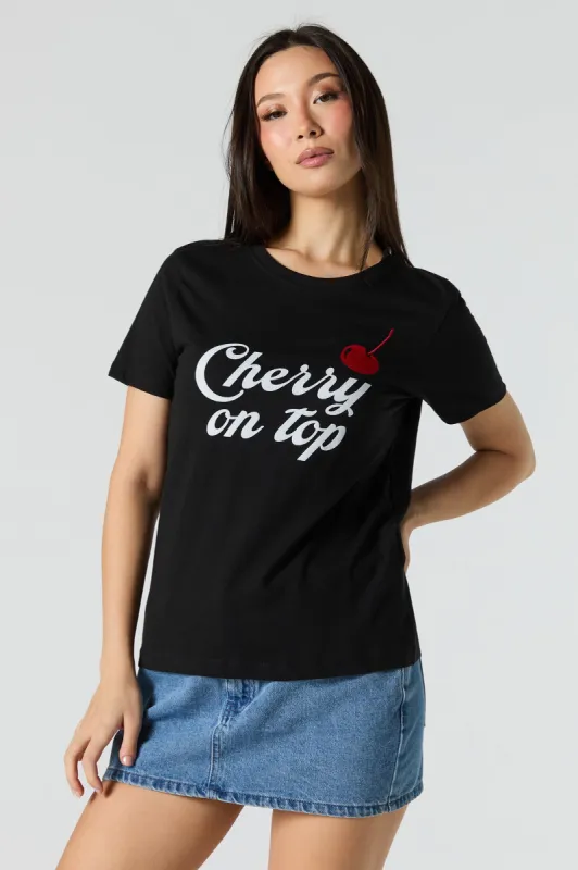 T-shirt à imprimé Cherry on Top sold by Urban Planet
