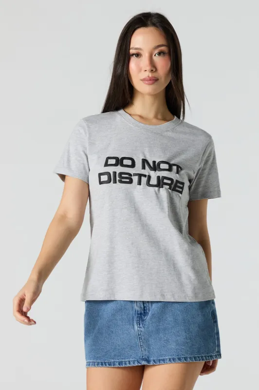 T-shirt à imprimé Do Not Disturb sold by Urban Planet
