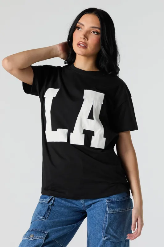 LA Twill Embroidered Graphic T-Shirt sold by Urban Planet