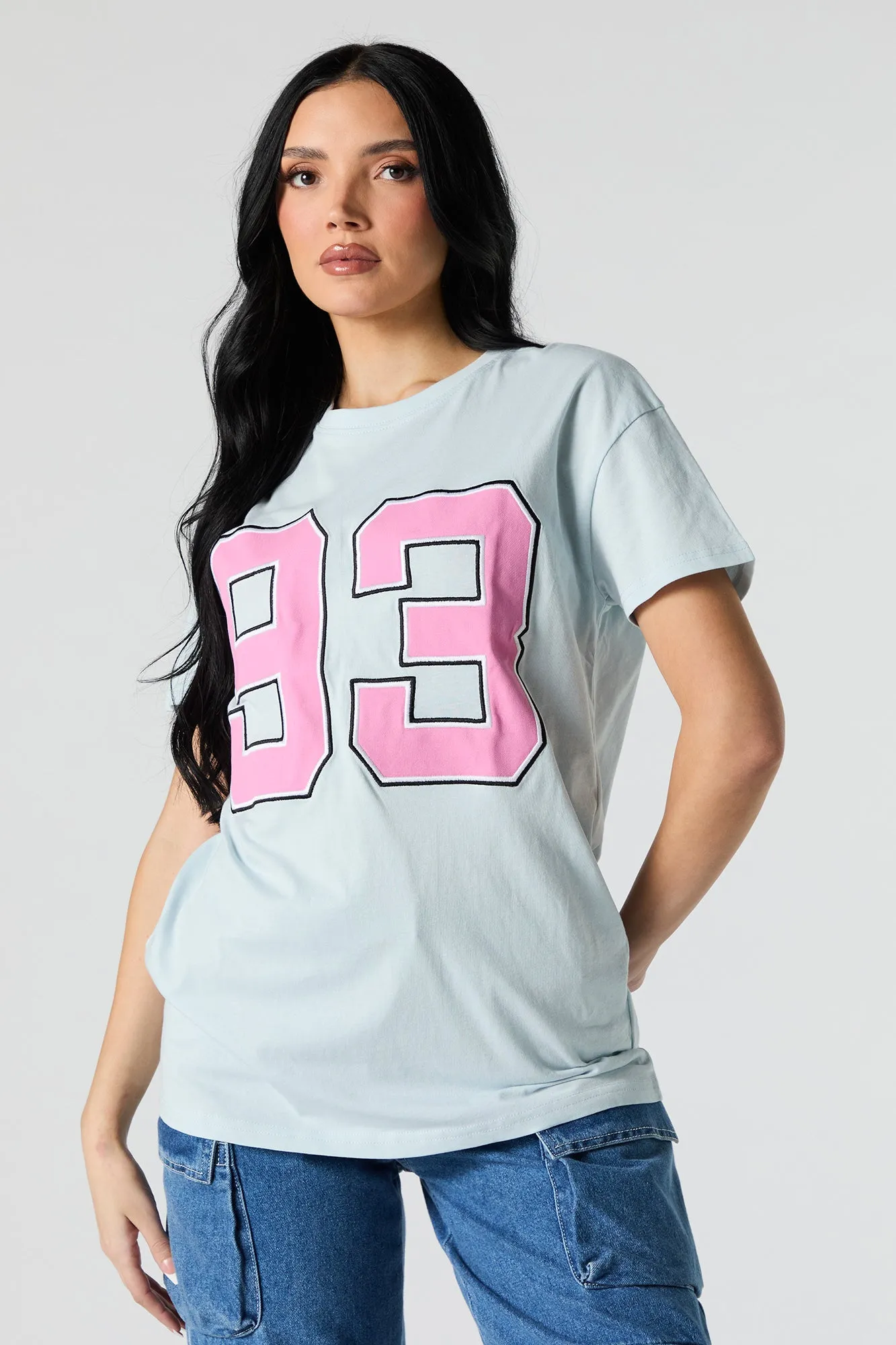 T-shirt avec motif brodé 93 en sergé sold by Urban Planet