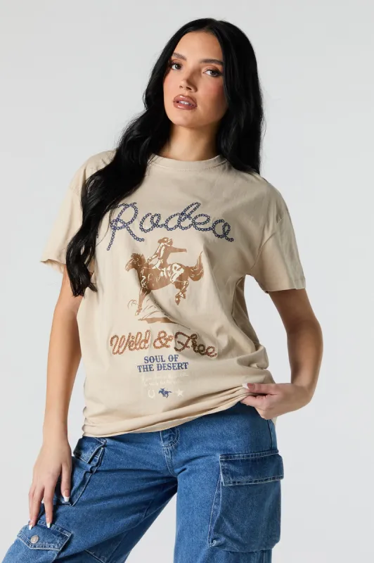 T-shirt à imprimé Rodeo sold by Urban Planet