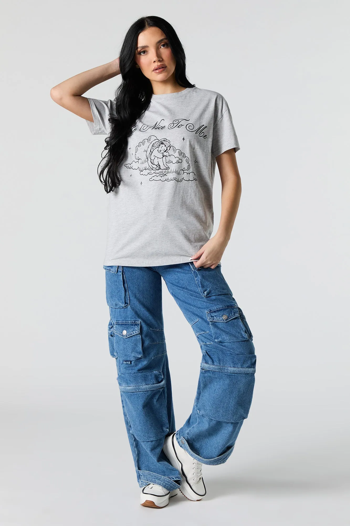 T-shirt à imprimé Be Nice to Me sold by Urban Planet product image thumbnail 3