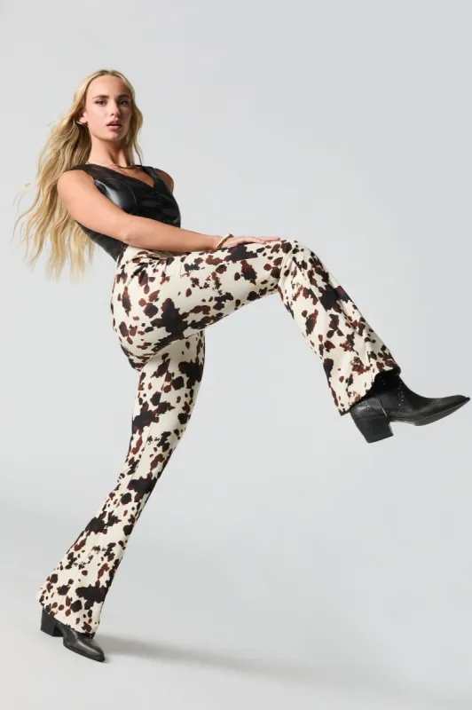 Soft V Waist Flare Legging sold by Urban Planet