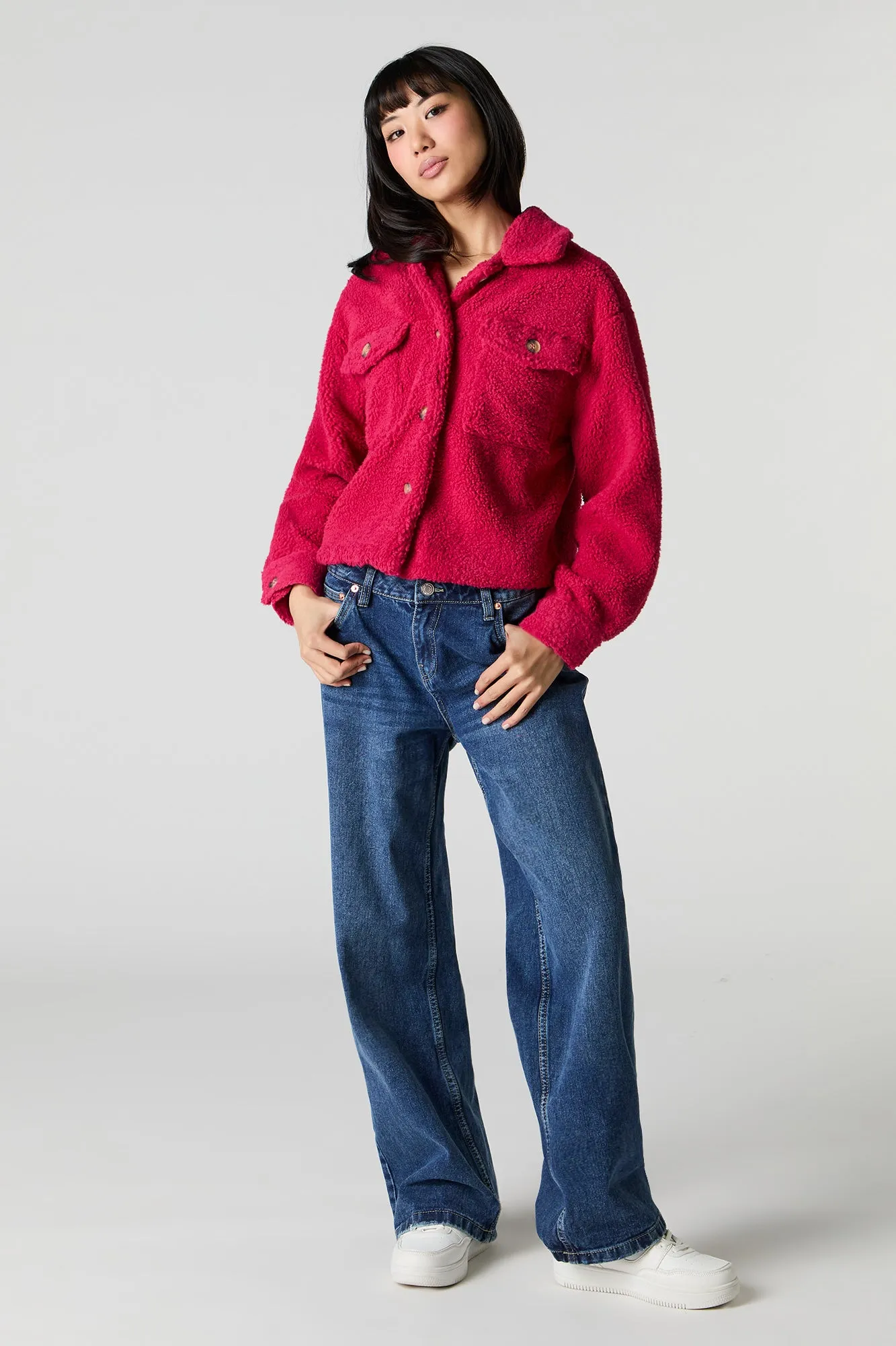 Faux Fur Shacket sold by Urban Planet product image thumbnail 3