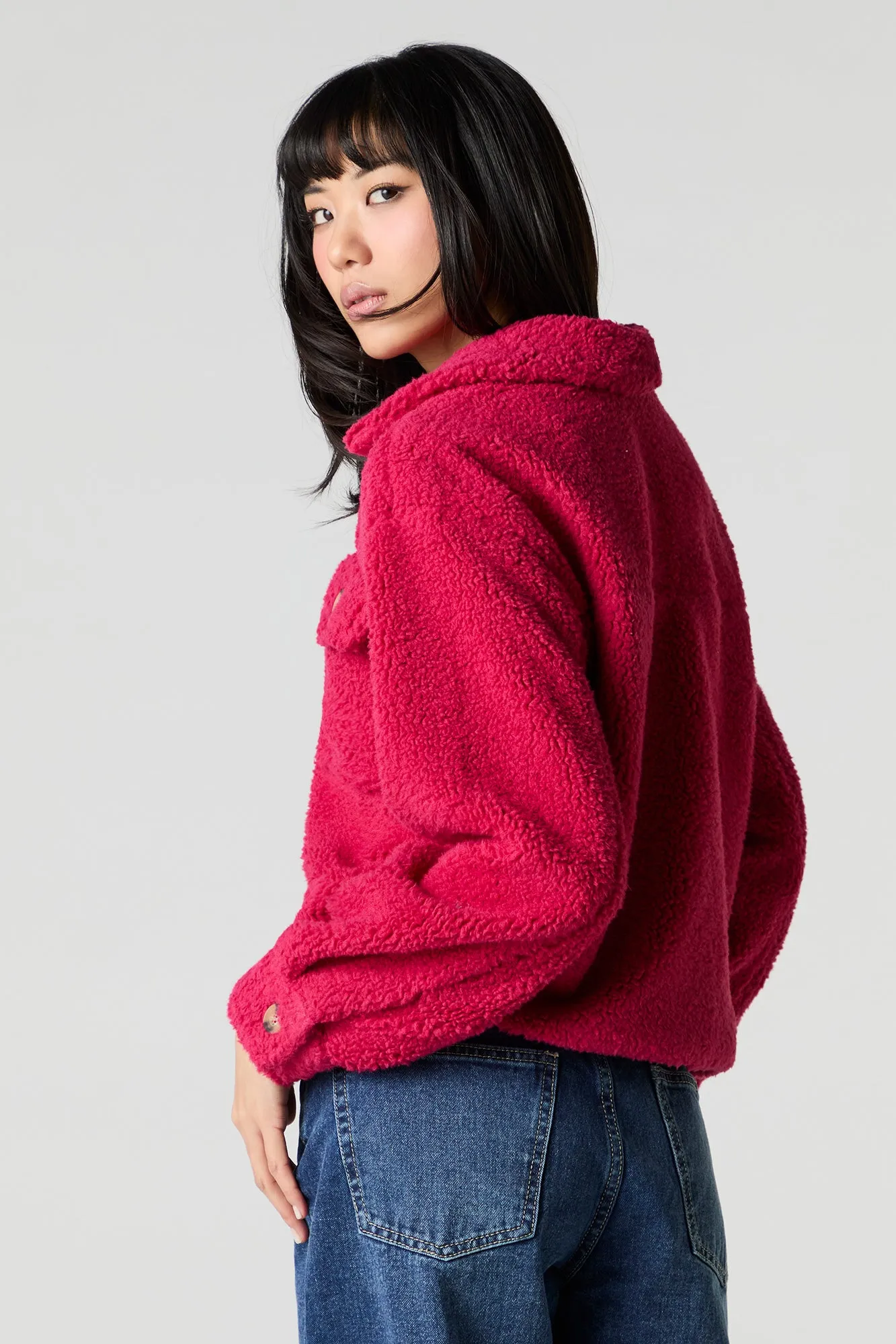 Faux Fur Shacket sold by Urban Planet product image thumbnail 2