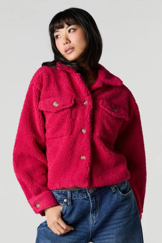 Faux Fur Shacket sold by Urban Planet