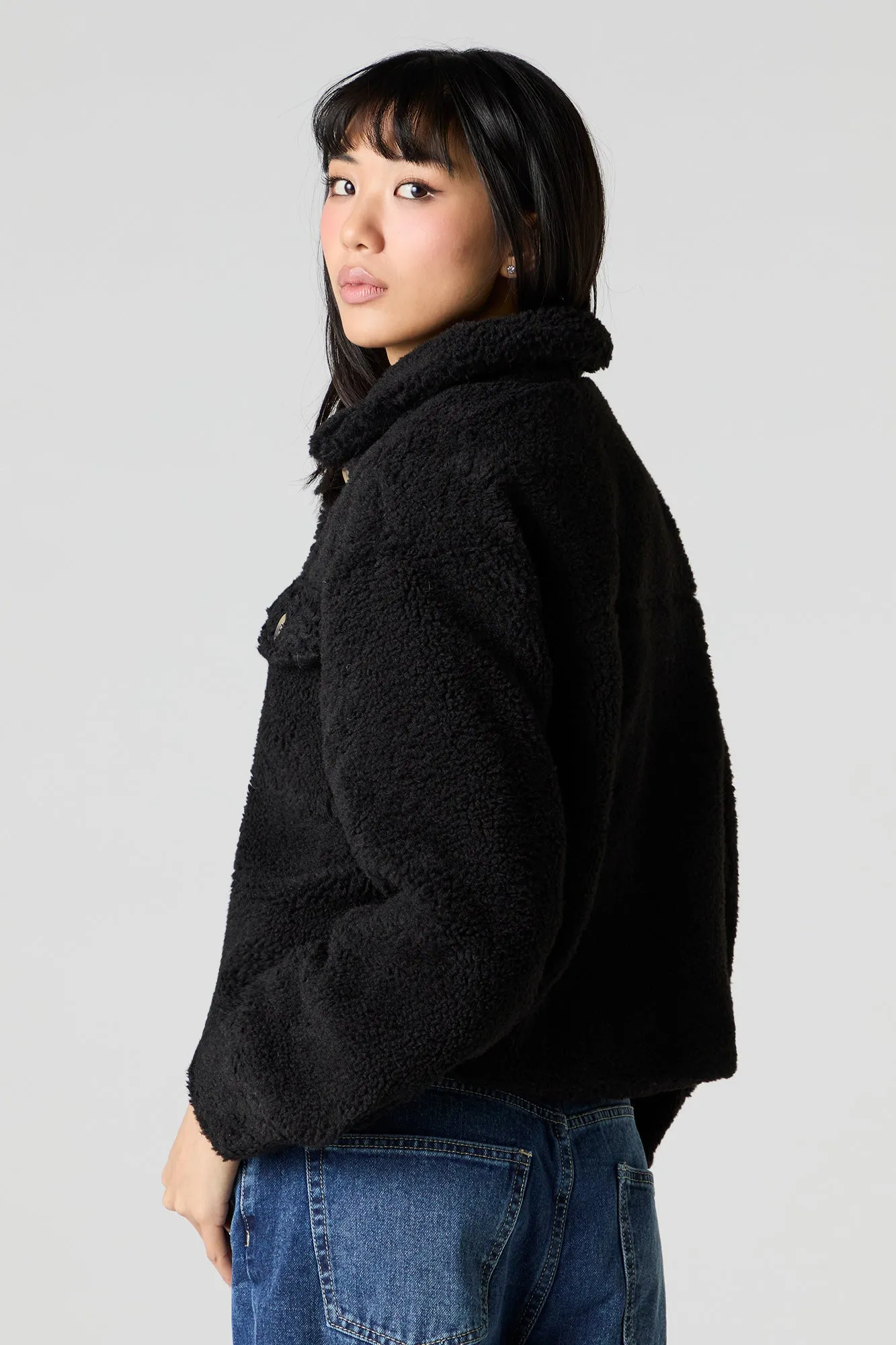 Faux Fur Shacket sold by Urban Planet product image thumbnail 5