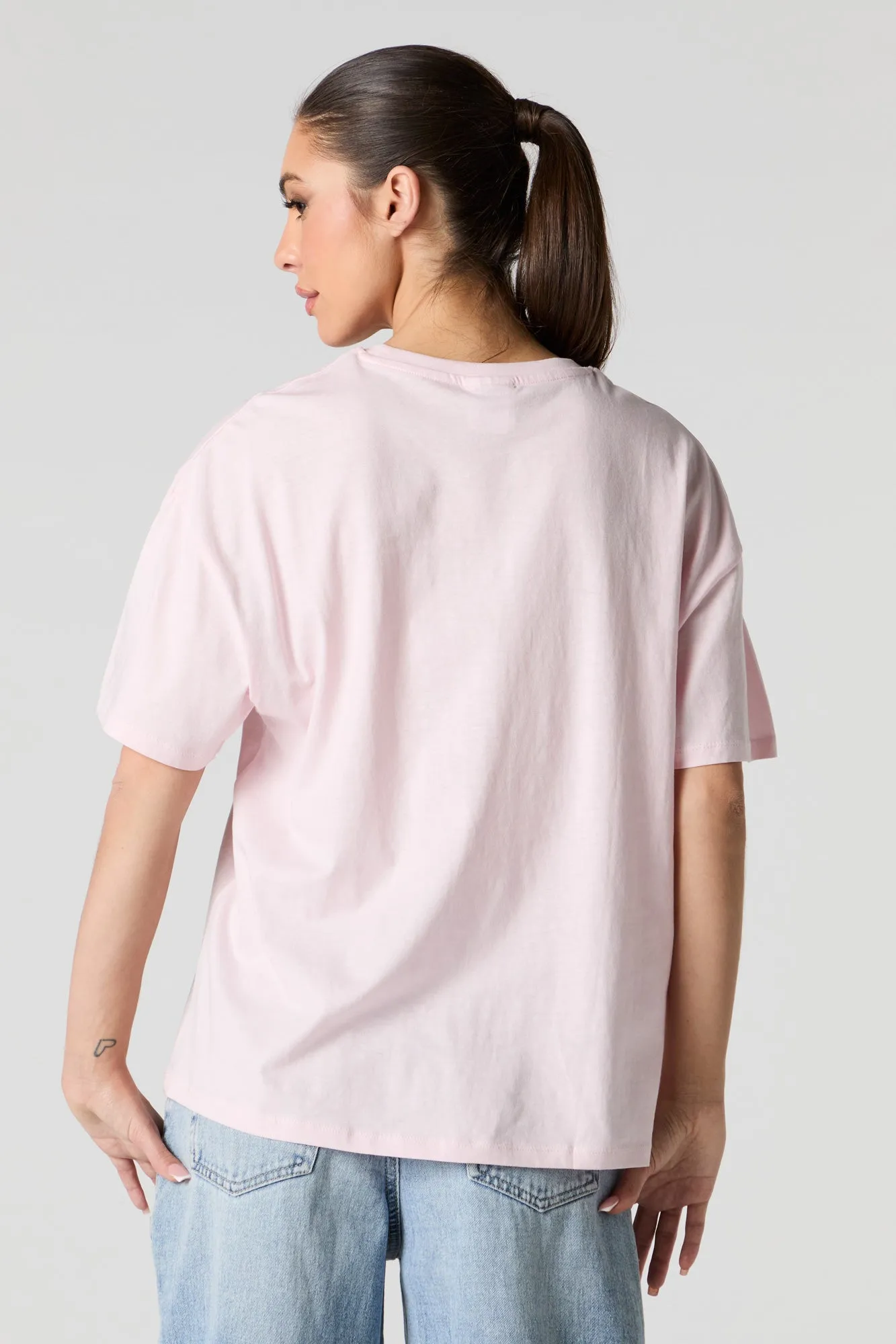 Valentines Hello Kitty and Friends Graphic Boyfriend T-Shirt sold by Urban Planet product image thumbnail 2