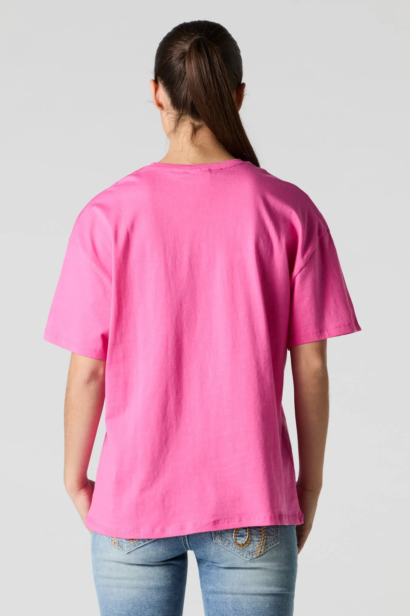 Valentines You & Me Hello Kitty Graphic Boyfriend T-Shirt sold by Urban Planet product image thumbnail 2