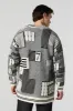 Jacquard Knit Open Front Cardigan sold by Urban Planet