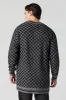 Checkered Knit Open Front Cardigan sold by Urban Planet