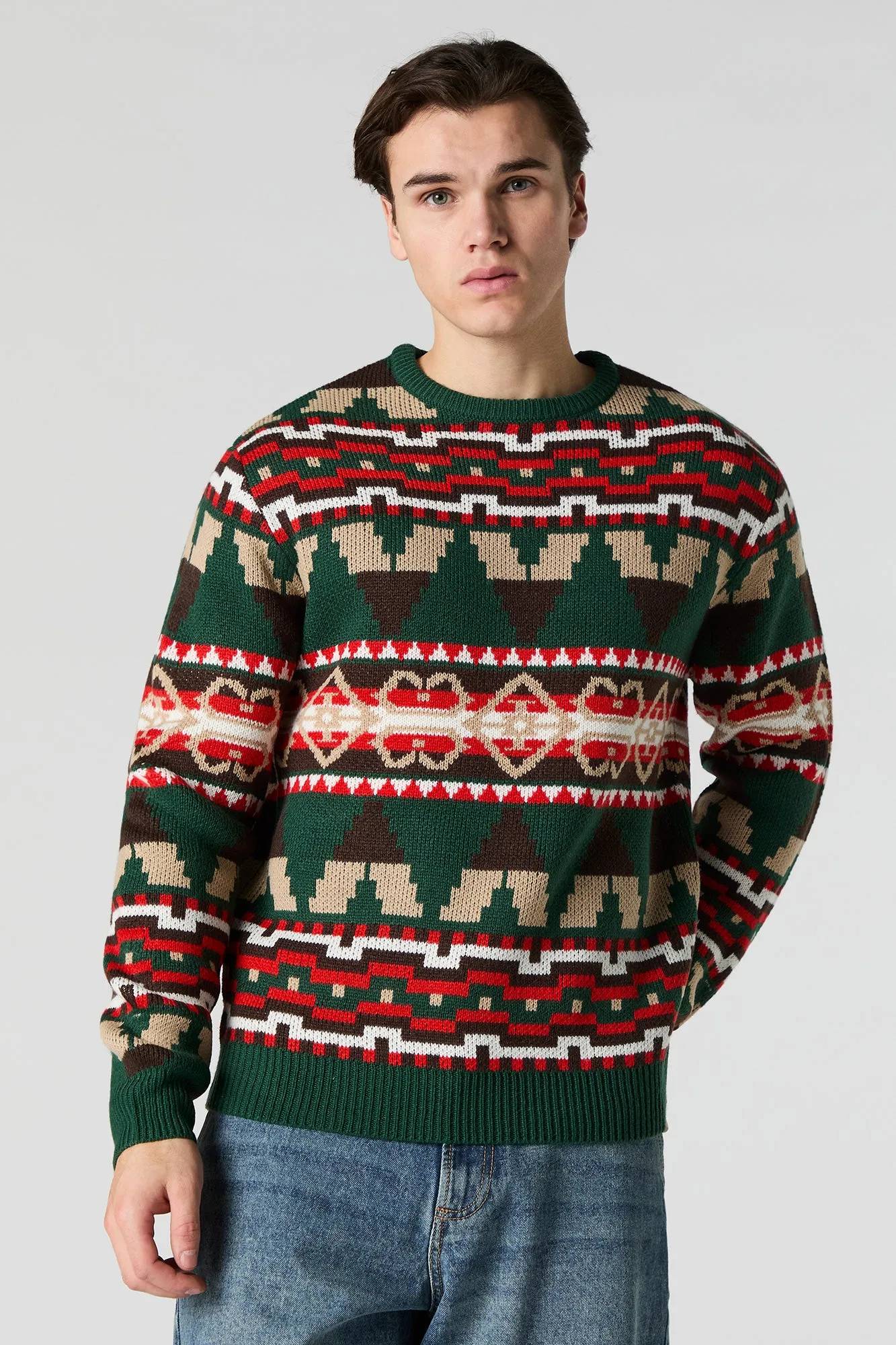 Chandail en tricot jacquard sold by Urban Planet product image thumbnail 4