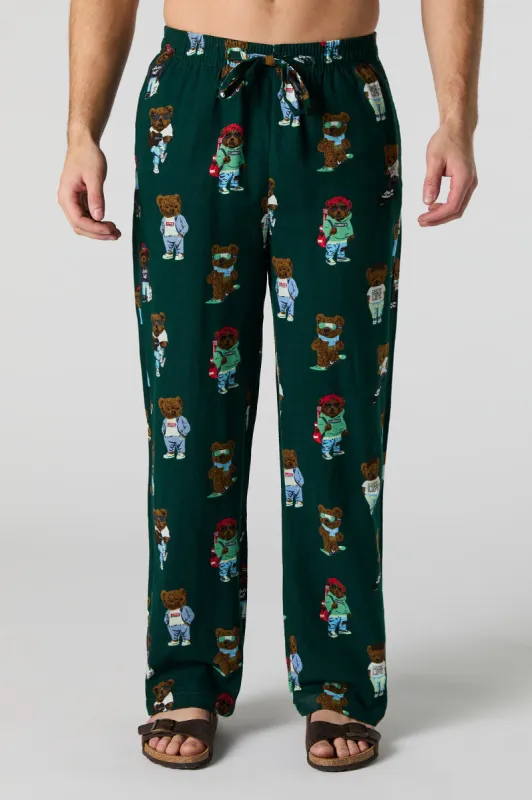 Teddy Bear Print Pajama Pant sold by Urban Planet