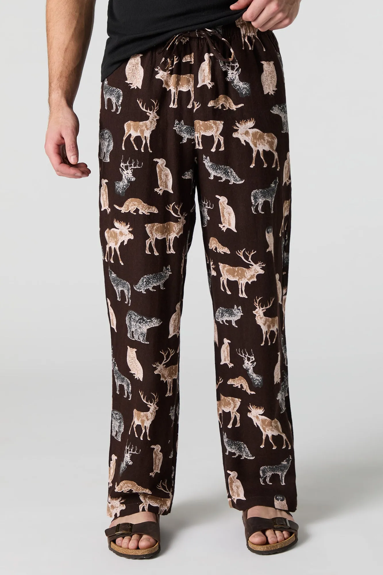 Wildlife Print Pajama Pant sold by Urban Planet