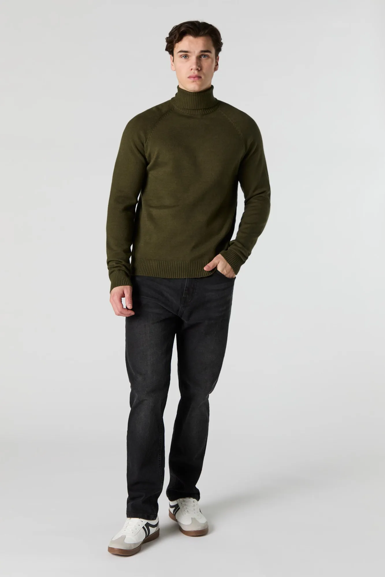 Solid Turtleneck Sweater sold by Urban Planet product image thumbnail 3